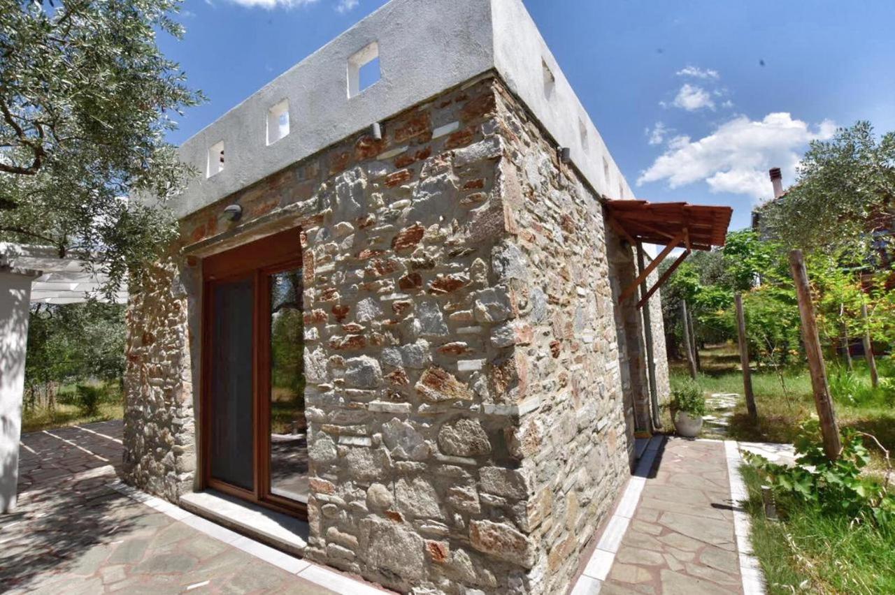 Elea Stone Houses In Organic Quiet Olive Grove, Prinos, Thassos Exterior photo